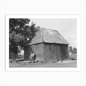 Home Of Agricultural Day Laborer Near Muskogee, Oklahoma, Muskogee County By Russell Lee Art Print