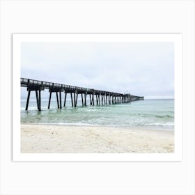 Pier Over Open Ocean Art Print