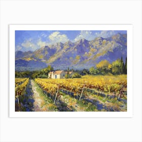 Vineyards In The Mountains Art Print