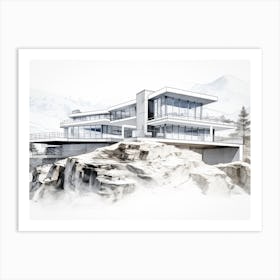 House On A Mountain Art Print