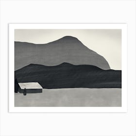 House under The Mountains Art Print