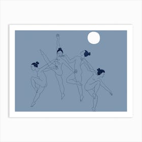 Dance With The Moon Art Print