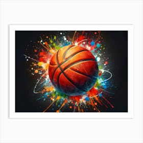 Basketball Ball 1 Art Print