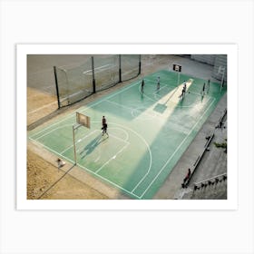 Basketball In Seoul, South Korea Art Print