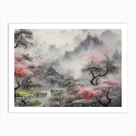 Asian Landscape Painting 12 Art Print