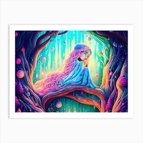 A Dreamer in the Woods Art Print