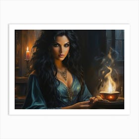 Mysterious Witch Art Print
