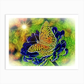 Butterfly Blues Art Print