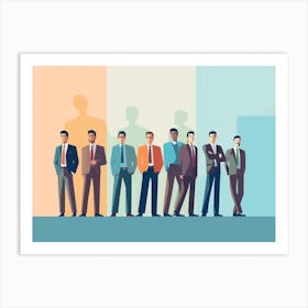 Group Of Businessmen 3 Art Print