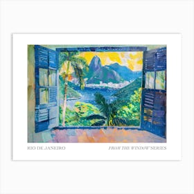 Rio De Janeiro From The Window Series Poster Painting 4 Art Print