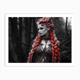 Woman With Red Hair 1 Art Print