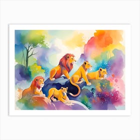 Lions king Art Print