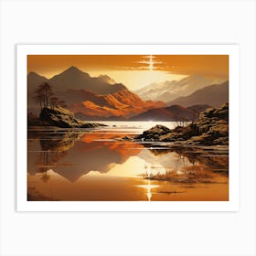 Mountain Reflected 15 Art Print