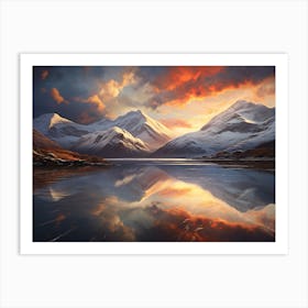 Mountain Reflected 21 Art Print