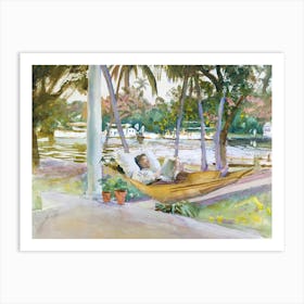 Figure In Hammock, Florida (1917), John Singer Sargent Art Print