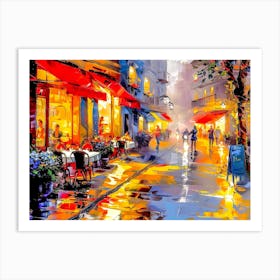 Night In Paris 1 Art Print