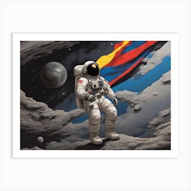 Astronaut In Space 16 Art Print