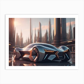 Futuristic Concept Car Art Print