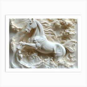 Beautiful Horse 3d Art Print