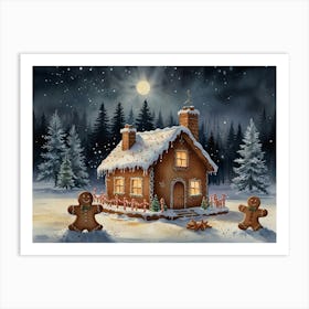 Gingerbread House 2 Art Print