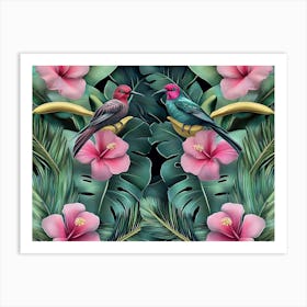 Tropical Birds Art Print