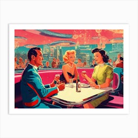 Retro Diner 1 Art Print