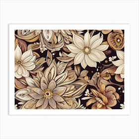 Floral Pattern 9 Art Print