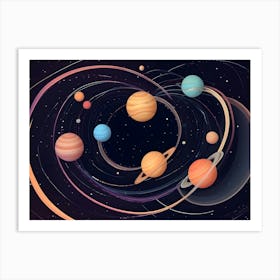 Solar System 4 Art Print