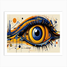 Eye Painting Art Print