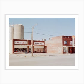 Small Town In Ok Art Print