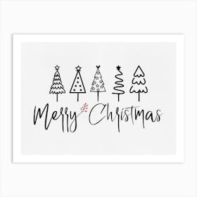 Merry Christmas Art Print