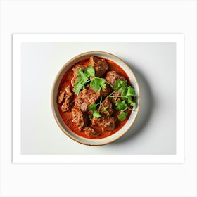 Beef Curry In A Bowl Art Print