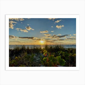 Sunset At The Beach Art Print