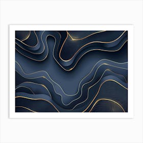 Abstract Wave Pattern 11 Art Print