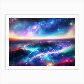 Space Painting Art Print