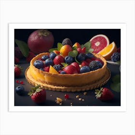 Fruit Tart Art Print