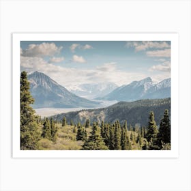 Forest Along Valley Basin Art Print