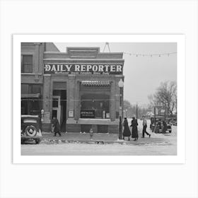 Street Scene, Spencer, Iowa By Russell Lee Art Print