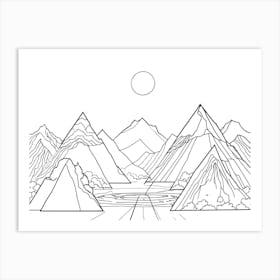 Mountain Landscape 20 Art Print