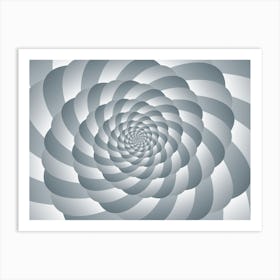 Spiral Fractal Background Art Print