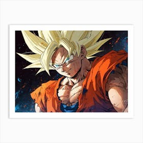 Dragon Ball Z Wallpaper 51 Art Print