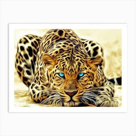 Leopard Painting 1 Art Print