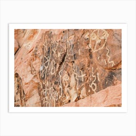 Desert Rock Drawing Art Print