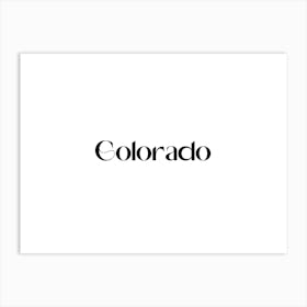 Colorado Art Print