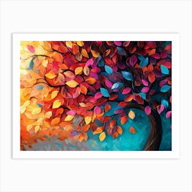 Colorful Tree Art Print