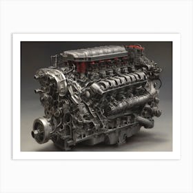 Car Engine Art Print