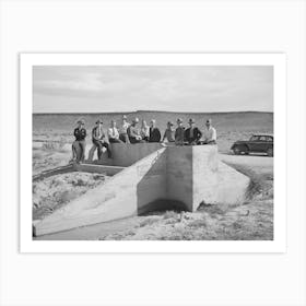 Members Of Cooperative Irrigation Project, Washington County, Utah By Russell Lee Art Print