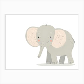 Cute Elephant Art Print