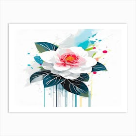 Abstract Flower Painting 2 Art Print