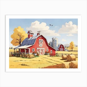 A Peaceful Life In The Countryside Art Print